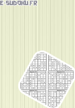 Sudoku gratuit &agrave; imprimer pdf