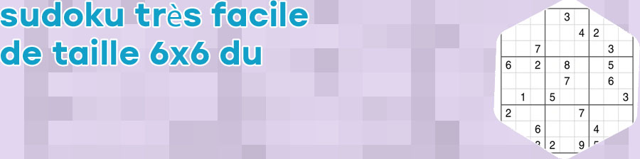 Sudoku tr&egrave;s facile &agrave; imprimer